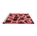 Industrial Red Washable Rugs