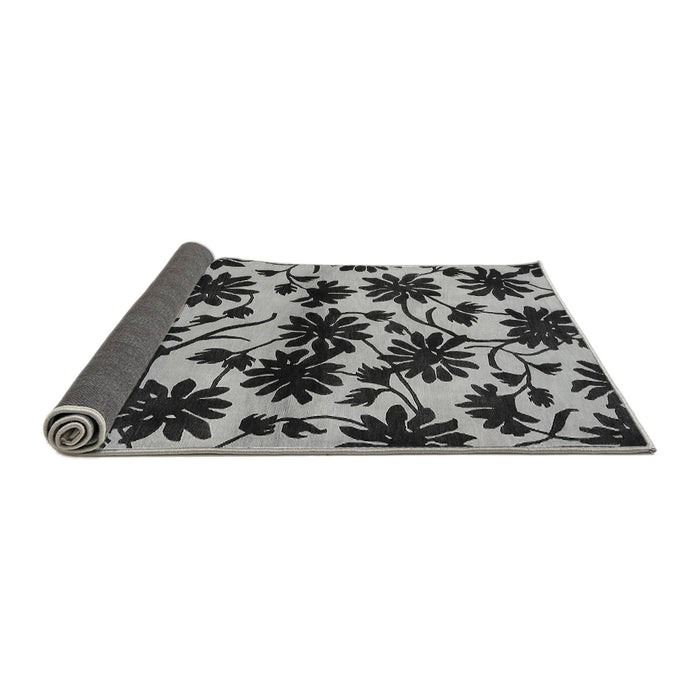 Sideview of Oriental Gray Industrial Rug, urb718gry