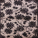 Square Mid-Century Modern Charcoal Black Oriental Rug, urb718