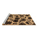 Sideview of Machine Washable Oriental Brown Industrial Rug, wshurb718brn