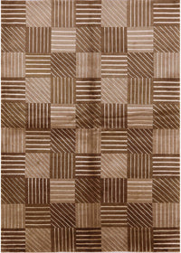 Machine Washable Industrial Modern Light Copper Gold Rug, wshurb719