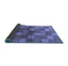 Sideview of Oriental Blue Industrial Rug, urb719blu