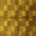 Square Oriental Yellow Industrial Rug, urb719yw