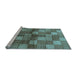 Sideview of Machine Washable Oriental Light Blue Industrial Rug, wshurb719lblu