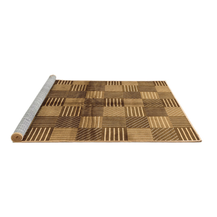 Sideview of Machine Washable Oriental Brown Industrial Rug, wshurb719brn