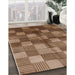 Machine Washable Industrial Modern Light Copper Gold Rug in a Family Room, wshurb719