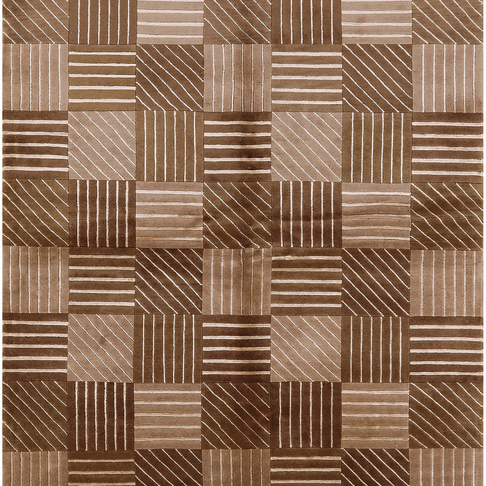 Mid-Century Modern Light Copper Gold Oriental Rug, urb719