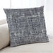 Lifestyle Image of Mid-Century Modern Urban Square Charcoal Blue Throw Pillow, 18 inch by 18 inch, pwurb71