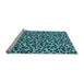 Sideview of Machine Washable Oriental Light Blue Industrial Rug, wshurb720lblu