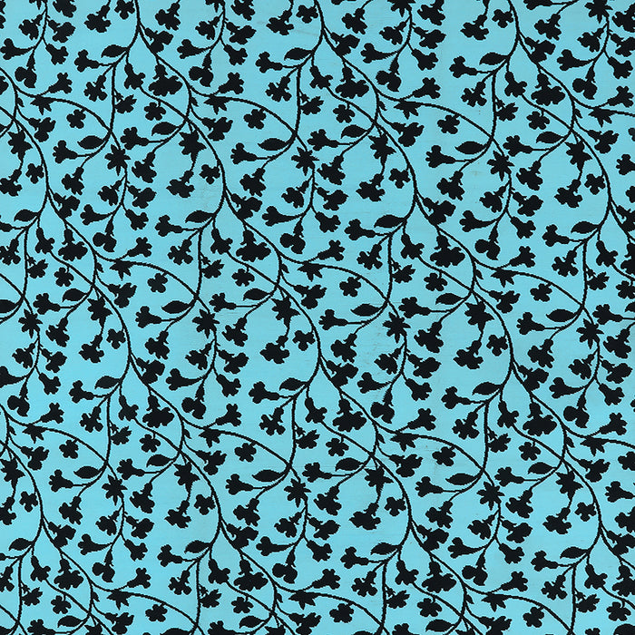 Square Machine Washable Oriental Light Blue Industrial Rug, wshurb720lblu