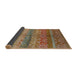 Sideview of Mid-Century Modern Mahogany Brown Oriental Rug, urb721