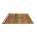 Sideview of Machine Washable Oriental Brown Industrial Rug, wshurb721brn