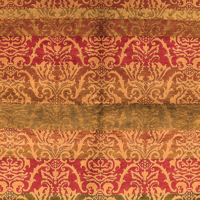 Machine Washable Oriental Orange Industrial Area Rugs, wshurb721org