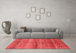 Industrial Red Washable Rugs