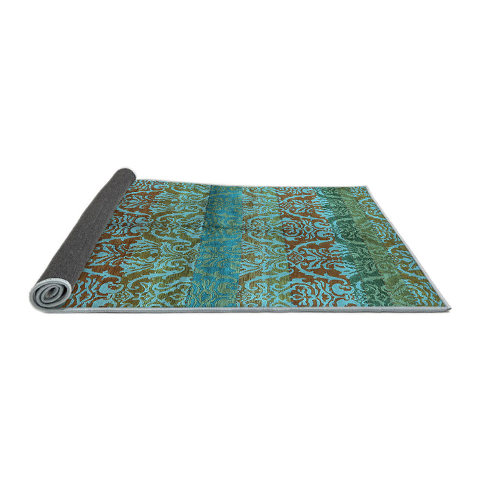 Sideview of Oriental Light Blue Industrial Rug, urb721lblu