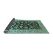 Sideview of Oriental Light Blue Industrial Rug, urb722lblu