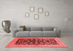 Industrial Red Washable Rugs