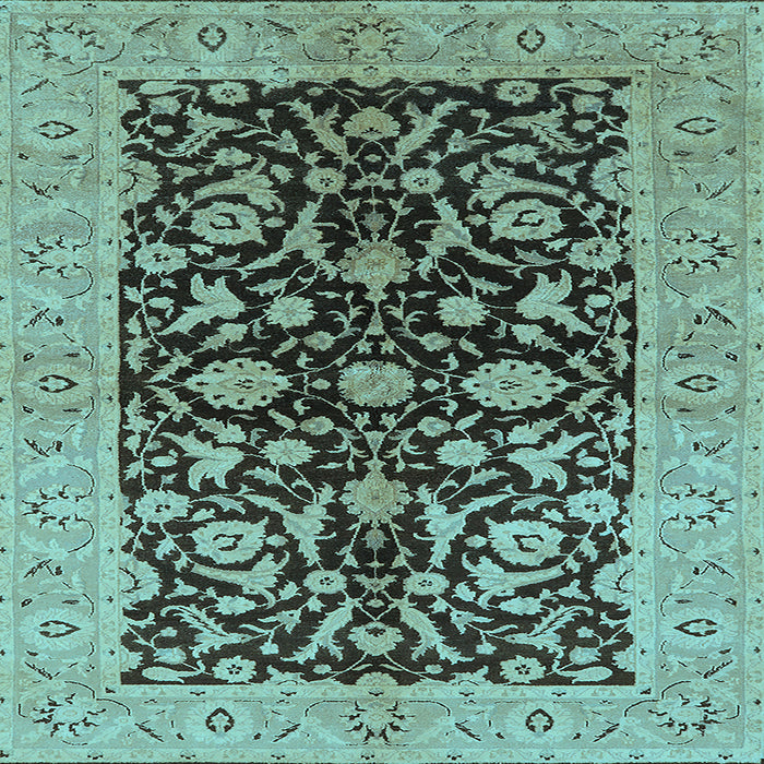 Square Oriental Light Blue Industrial Rug, urb722lblu