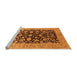 Sideview of Machine Washable Oriental Orange Industrial Area Rugs, wshurb722org