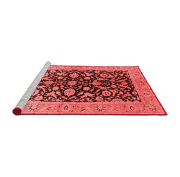Industrial Red Washable Rugs