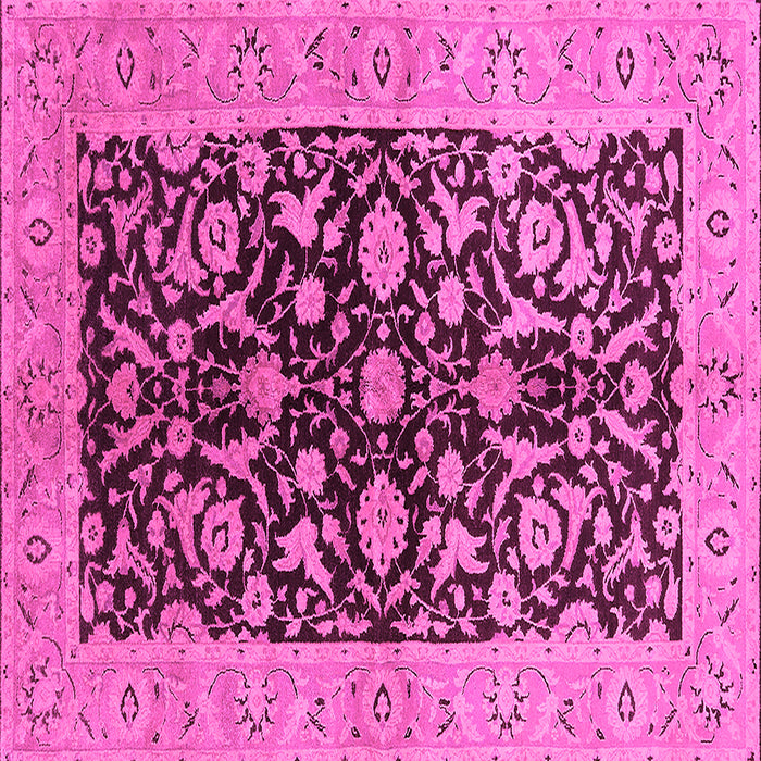 Square Oriental Pink Industrial Rug, urb722pnk