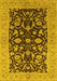 Oriental Yellow Industrial Rug, urb722yw