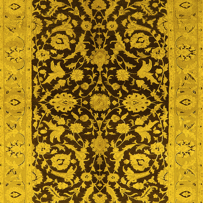 Oriental Yellow Industrial Rug, urb722yw