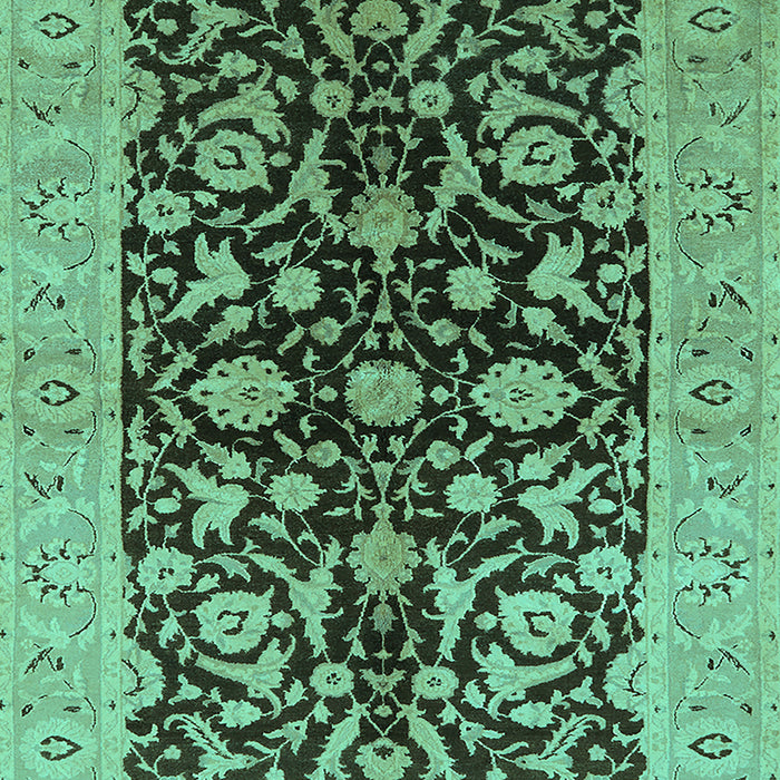 Oriental Turquoise Industrial Rug, urb722turq