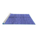 Sideview of Machine Washable Oriental Blue Industrial Rug, wshurb723blu