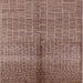 Square Machine Washable Industrial Modern Chestnut Brown Rug, wshurb723