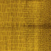 Square Oriental Yellow Industrial Rug, urb723yw