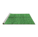 Sideview of Machine Washable Oriental Emerald Green Industrial Area Rugs, wshurb723emgrn