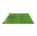 Sideview of Machine Washable Oriental Green Industrial Area Rugs, wshurb723grn