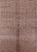 Mid-Century Modern Chestnut Brown Oriental Rug, urb723