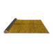 Sideview of Oriental Yellow Industrial Rug, urb723yw