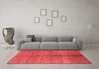 Machine Washable Oriental Red Industrial Rug, wshurb723red