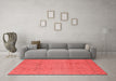 Industrial Red Washable Rugs