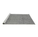 Sideview of Machine Washable Oriental Gray Industrial Rug, wshurb724gry