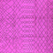 Square Machine Washable Oriental Pink Industrial Rug, wshurb724pnk