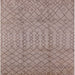 Square Mid-Century Modern Dark Almond Brown Oriental Rug, urb724