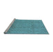 Sideview of Machine Washable Oriental Light Blue Industrial Rug, wshurb724lblu