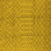 Square Oriental Yellow Industrial Rug, urb724yw