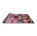 Sideview of Mid-Century Modern Pink Oriental Rug, urb725