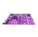Sideview of Machine Washable Oriental Purple Industrial Area Rugs, wshurb725pur