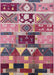 Mid-Century Modern Pink Oriental Rug, urb725