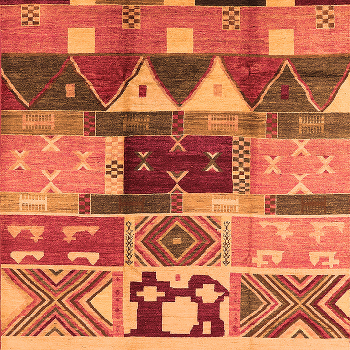 Oriental Orange Industrial Rug, urb725org