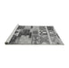 Sideview of Machine Washable Oriental Gray Industrial Rug, wshurb725gry