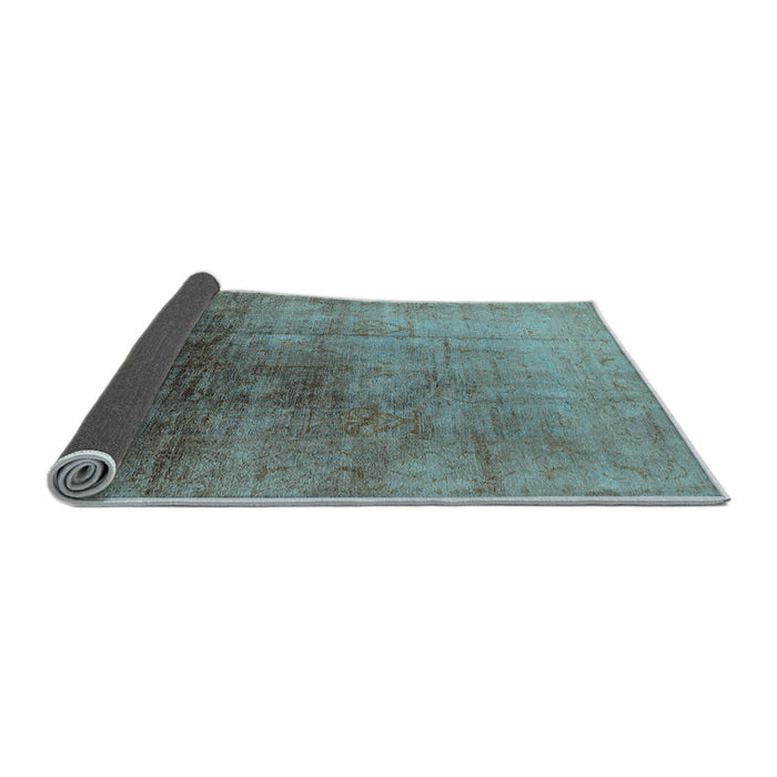 Sideview of Oriental Light Blue Industrial Rug, urb726lblu