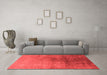 Industrial Red Washable Rugs