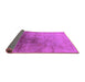 Sideview of Oriental Purple Industrial Rug, urb726pur